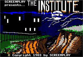 In game image of Institute on the Apple II.