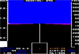 In game image of Jet on the Apple II.