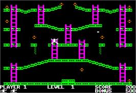 In game image of Jumpster on the Apple II.