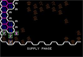 In game image of Knights of the Desert: The North African Campaign of 1941-1943 on the Apple II.