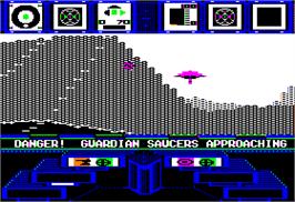 In game image of Koronis Rift on the Apple II.