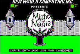 In game image of Might and Magic: Secret of the Inner Sanctum on the Apple II.