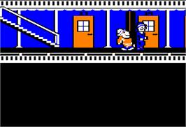 In game image of Murder on the Mississippi on the Apple II.