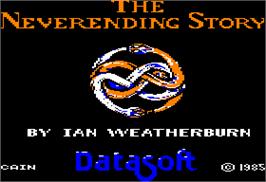 In game image of Neverending Story on the Apple II.