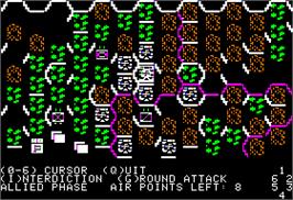 In game image of Operation Market Garden: Drive on Arnhem, September 1944 on the Apple II.