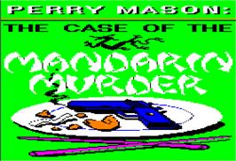 In game image of Perry Mason: The Case of the Mandarin Murder on the Apple II.
