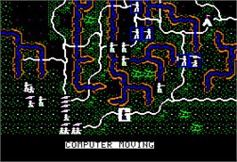 In game image of Shiloh: Grant's Trial in the West on the Apple II.