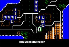 In game image of Sons of Liberty on the Apple II.