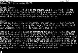 In game image of Spellbreaker on the Apple II.