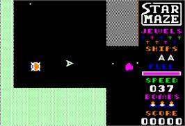 In game image of Stargate on the Apple II.