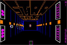 In game image of Stationfall on the Apple II.