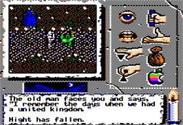 In game image of Times of Lore on the Apple II.