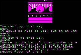In game image of Treasure Island on the Apple II.