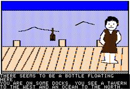 In game image of Ulysses and the Golden Fleece on the Apple II.