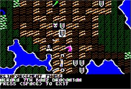 In game image of War of the Lance on the Apple II.