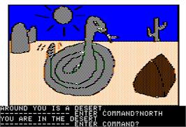 In game image of Wizard and the Princess: Hi-Res Adventure #2 on the Apple II.