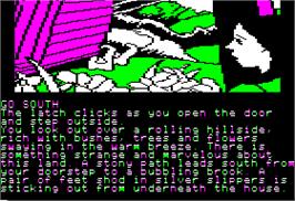 In game image of Wizard of Id's WizType on the Apple II.