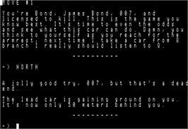 In game image of Word Spinner on the Apple II.
