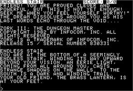 In game image of Zork III: The Dungeon Master on the Apple II.