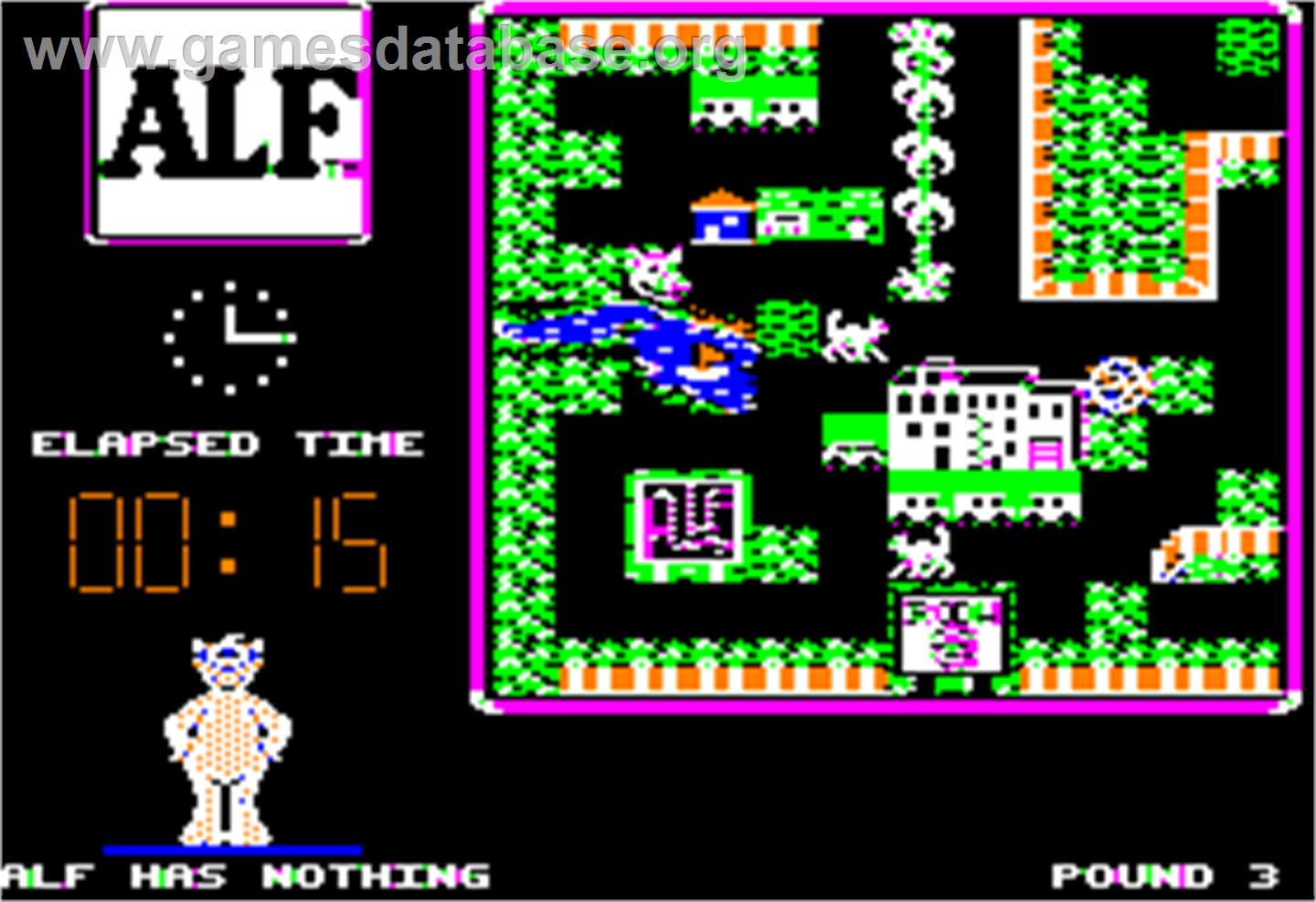 ALF: The First Adventure - Apple II - Artwork - In Game
