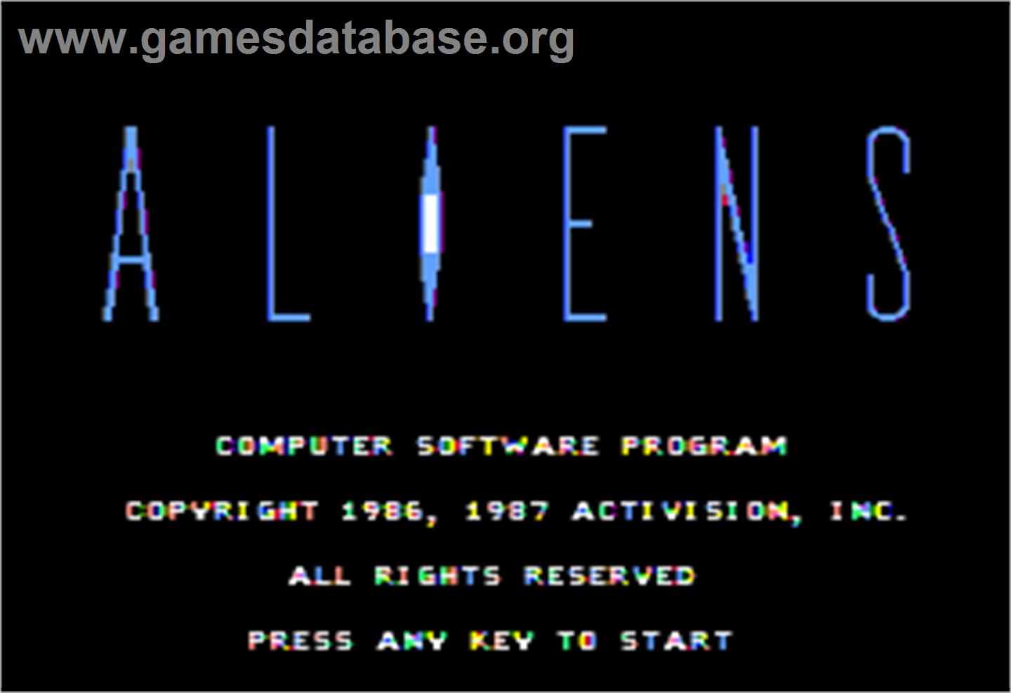 Aliens - Apple II - Artwork - In Game