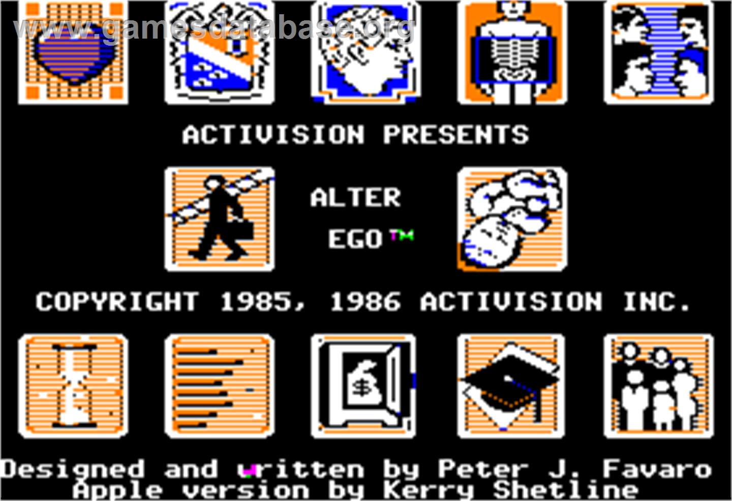 Alter Ego - Apple II - Artwork - In Game
