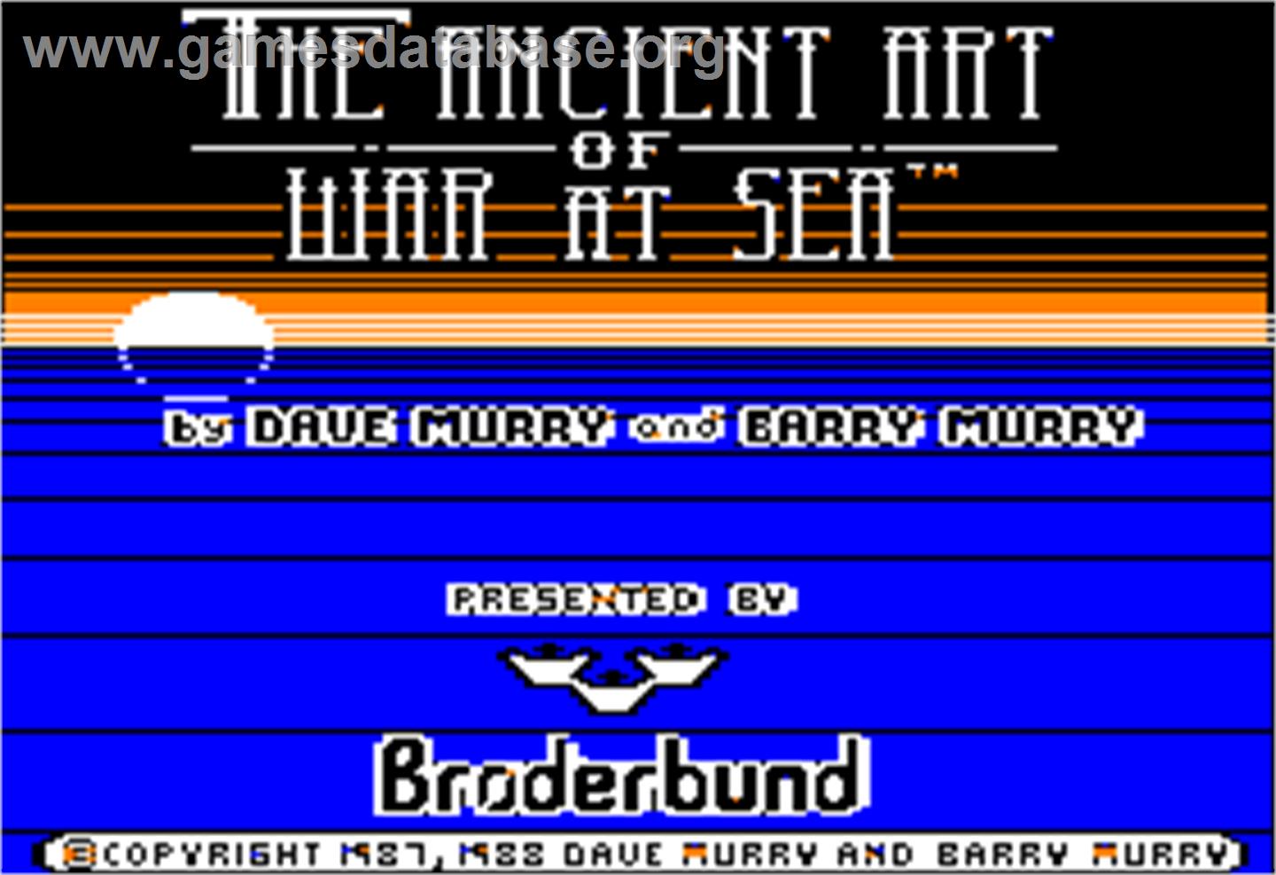 Ancient Art of War at Sea - Apple II - Artwork - In Game