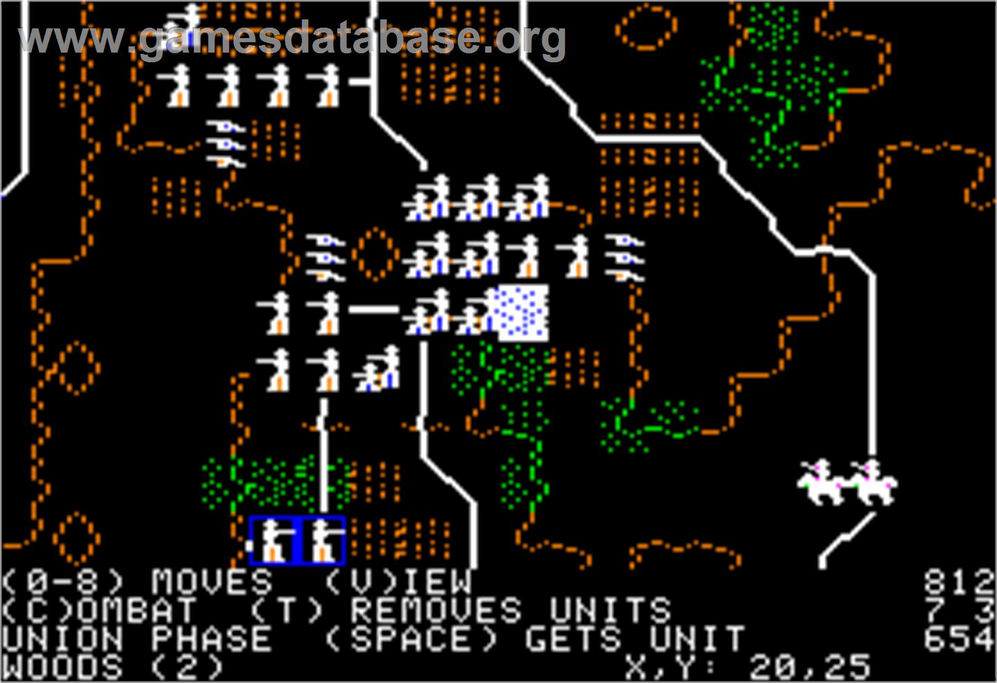 Battle of Antietam - Apple II - Artwork - In Game