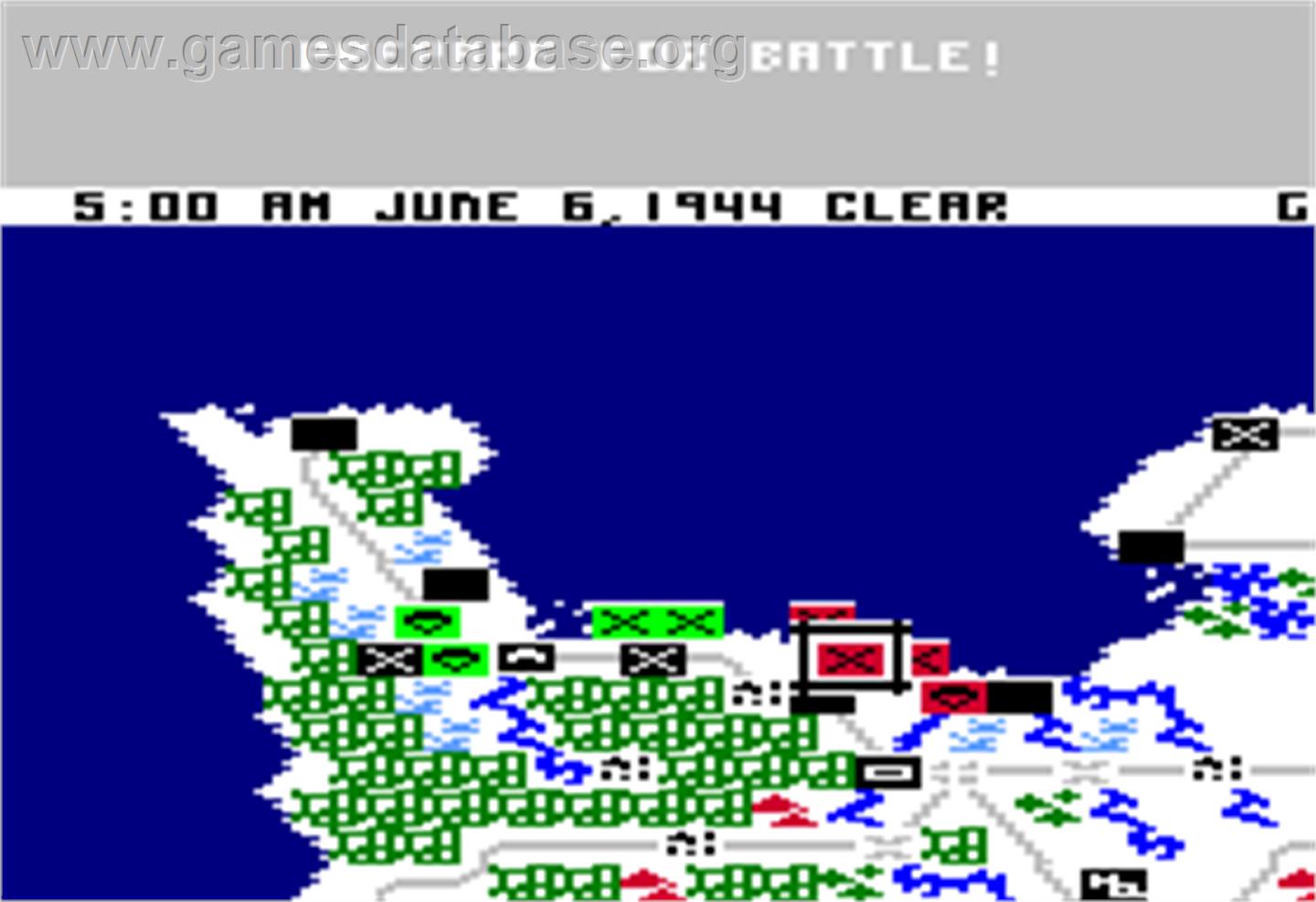Crusade in Europe - Apple II - Artwork - In Game