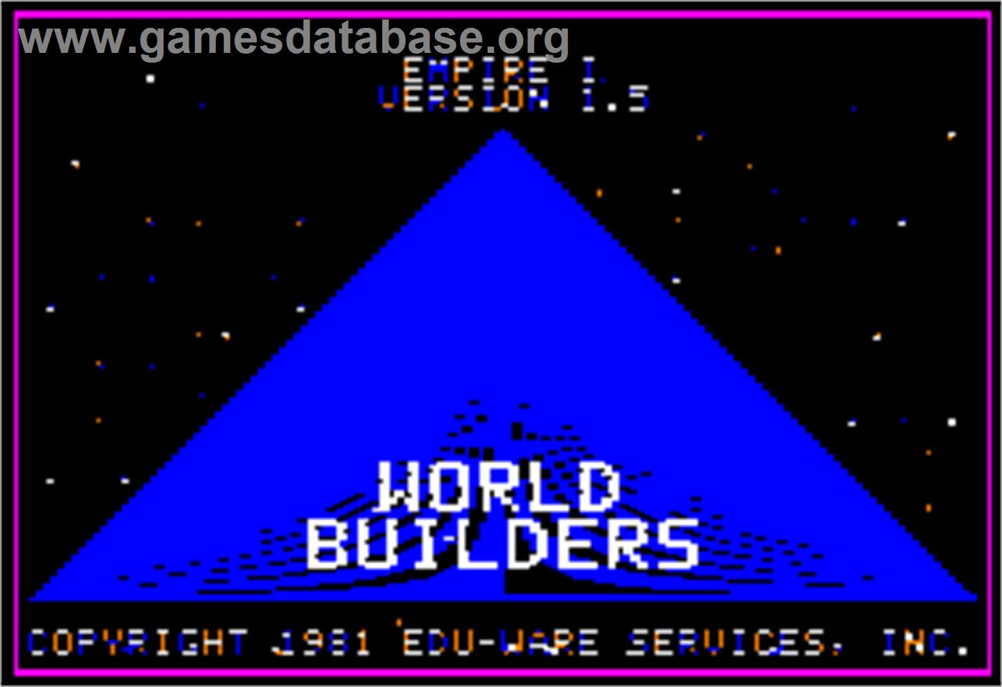 Empire I: World Builders - Apple II - Artwork - In Game