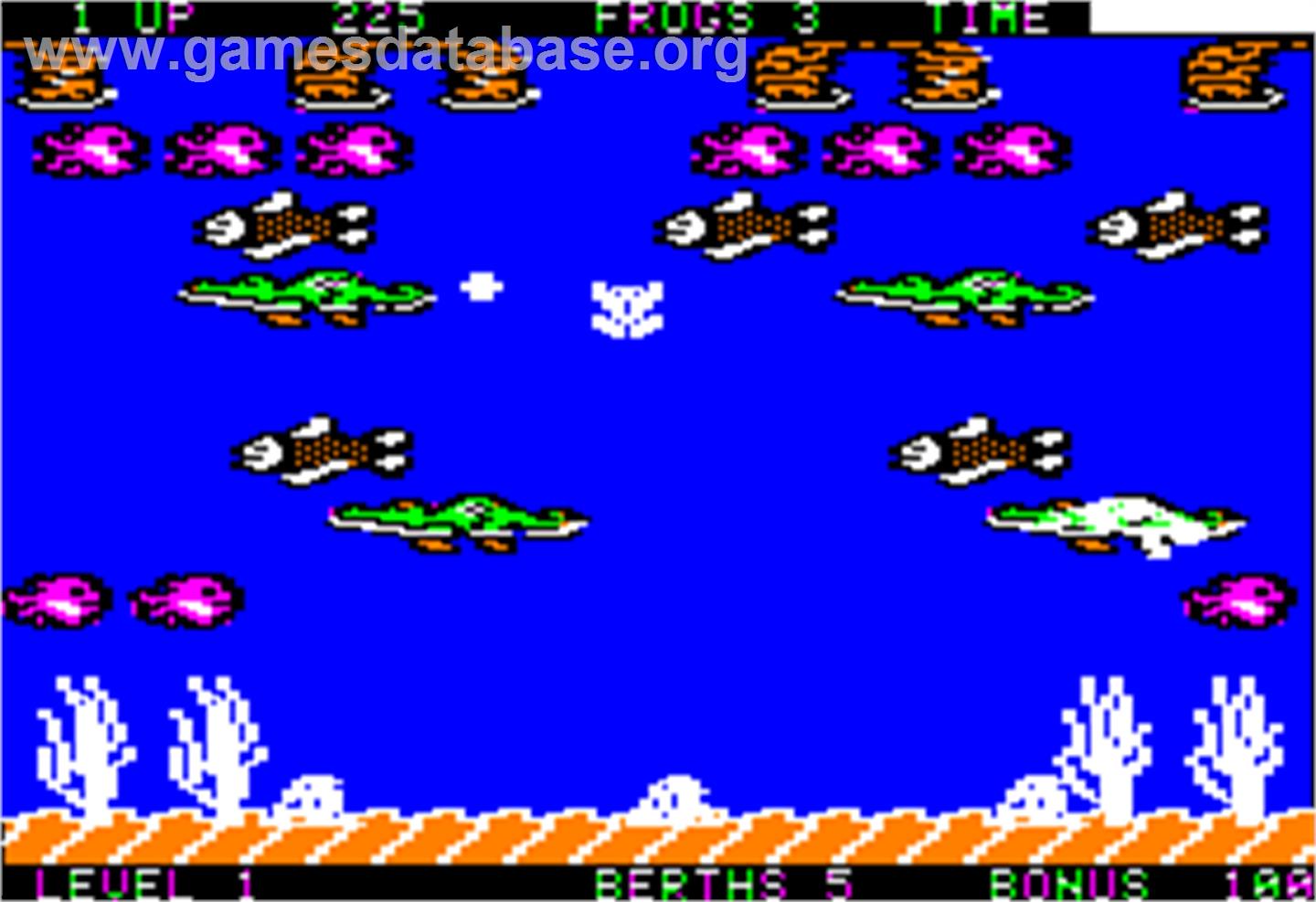 Frogger 2: Three Deep - Apple II - Artwork - In Game