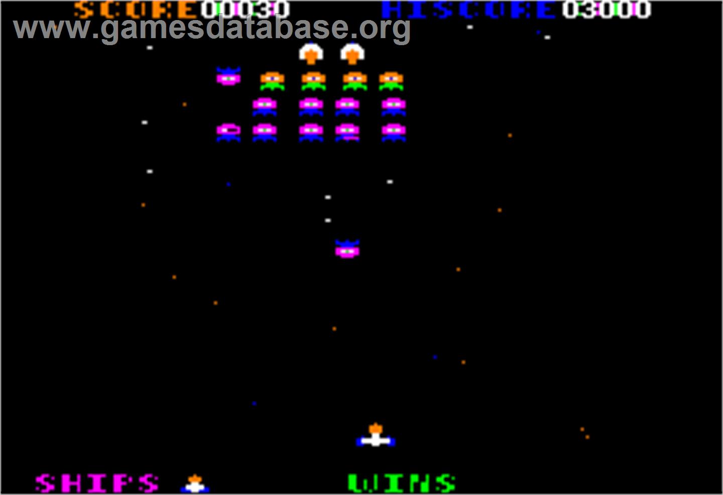 Galaxian - Apple II - Artwork - In Game