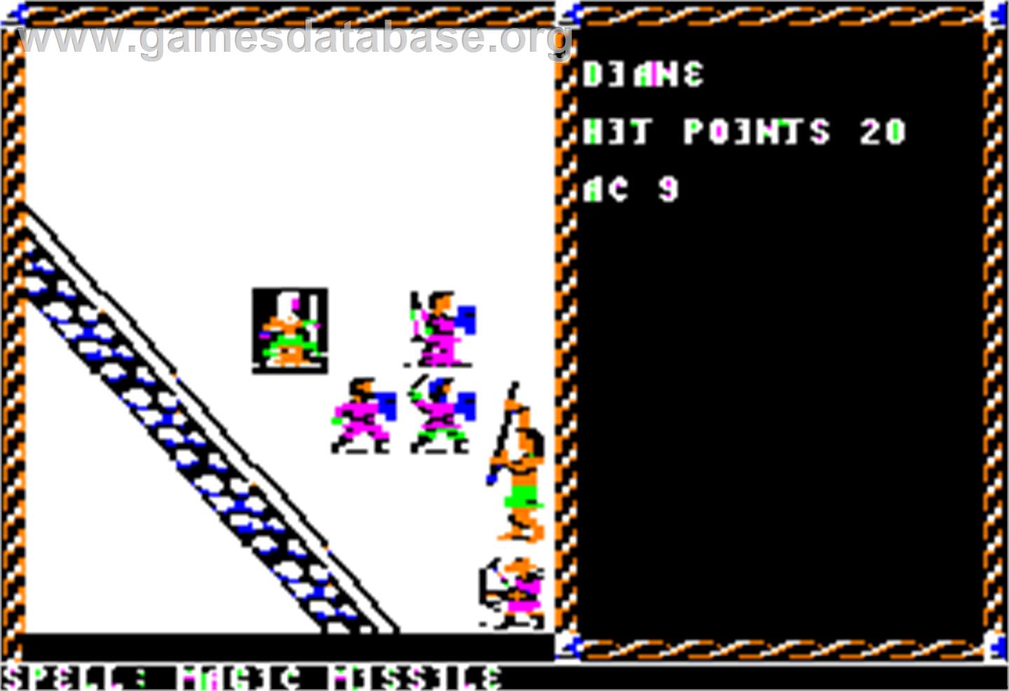Pool of Radiance - Apple II - Artwork - In Game