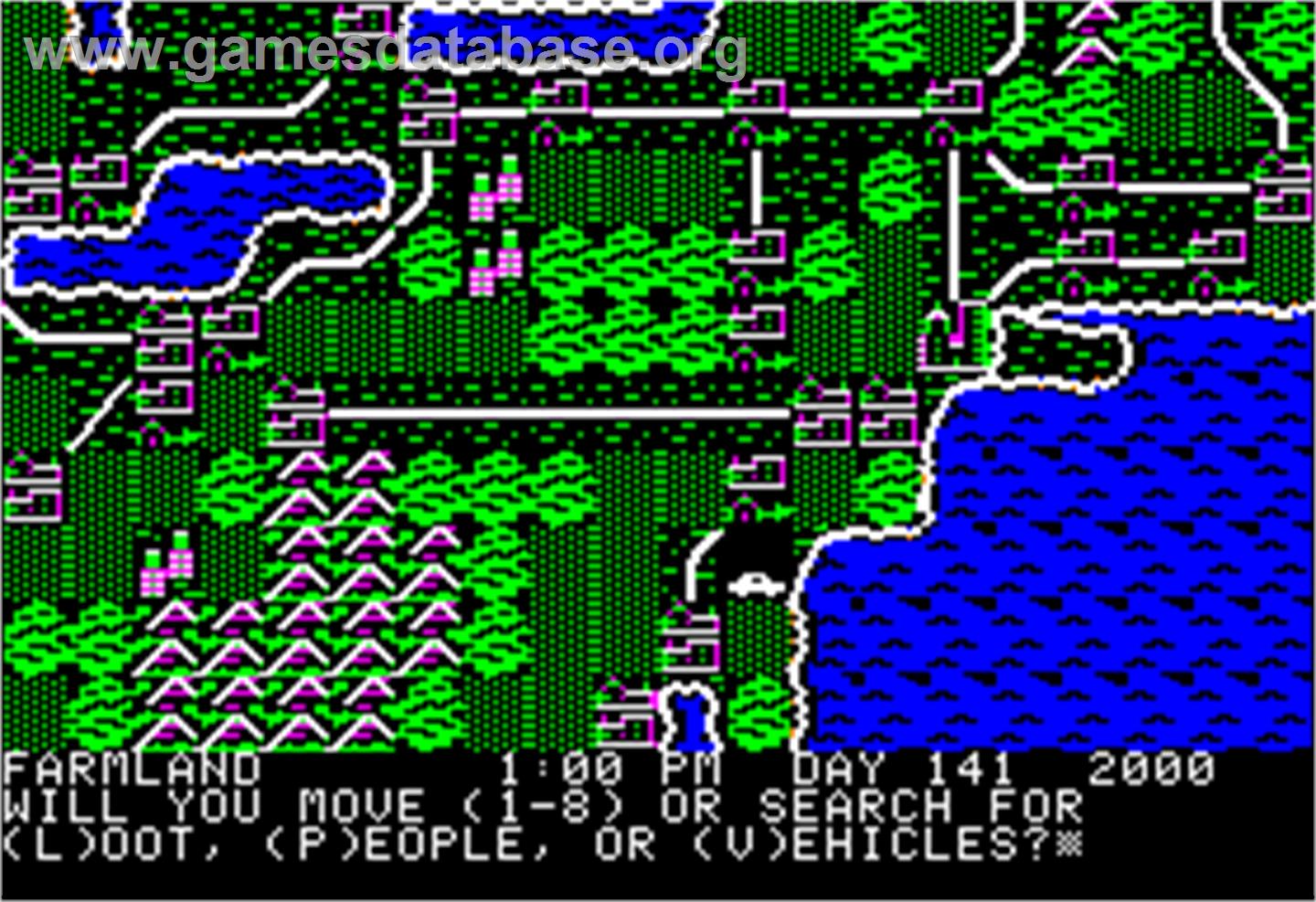 Roadwar 2000 - Apple II - Artwork - In Game