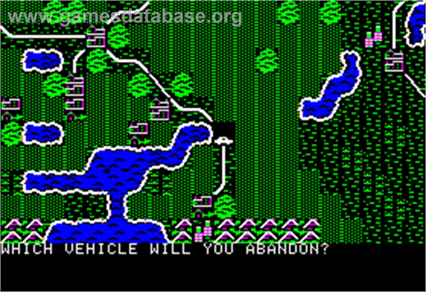 Roadwar Europa - Apple II - Artwork - In Game