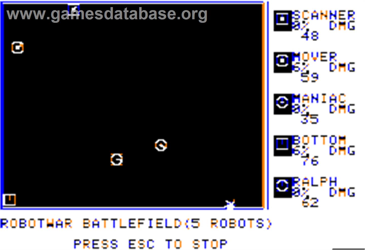 Robot War - Apple II - Artwork - In Game