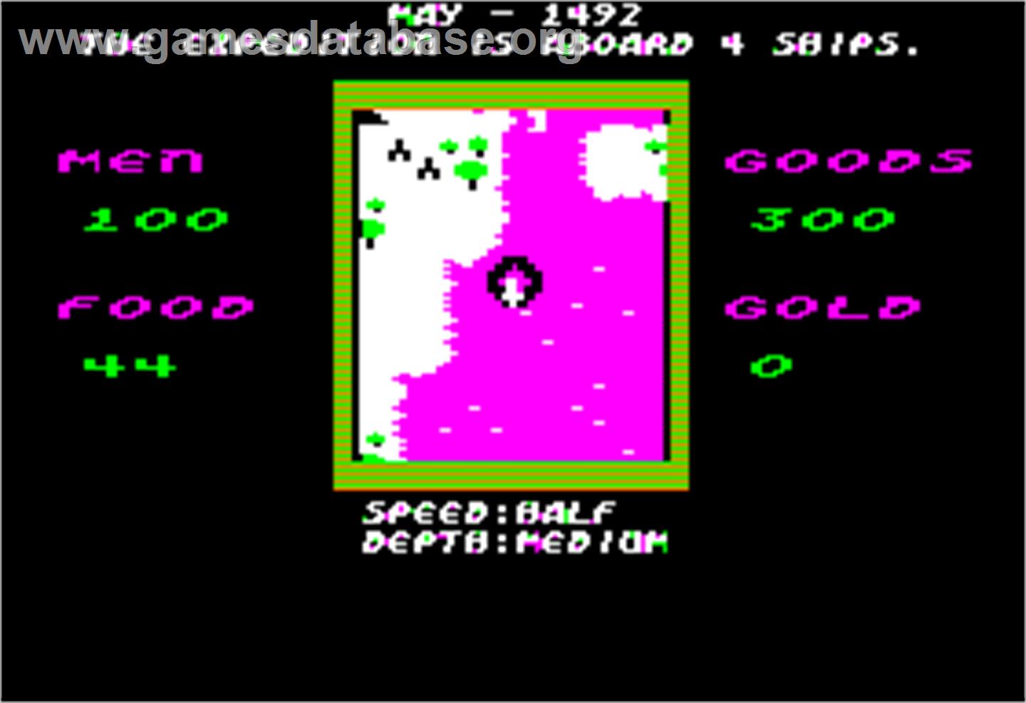 Seven Cities of Gold - Apple II - Artwork - In Game