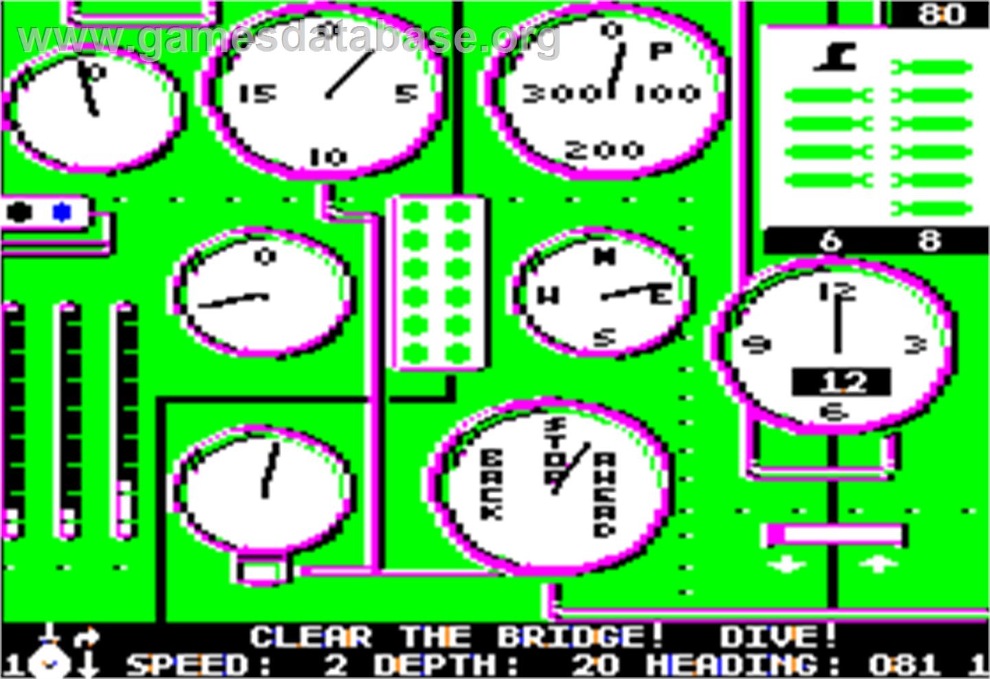 Silent Service - Apple II - Artwork - In Game