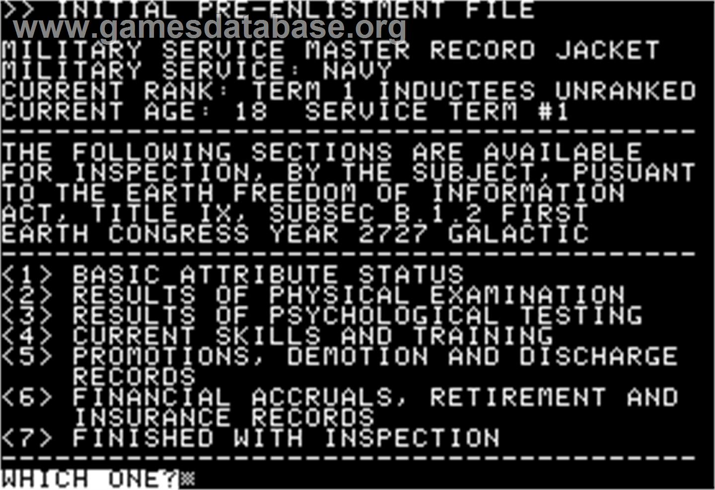 Suspect - Apple II - Artwork - In Game