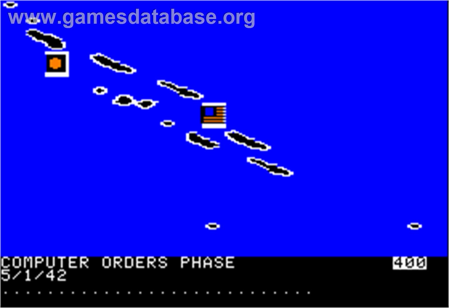 War in the South Pacific - Apple II - Artwork - In Game