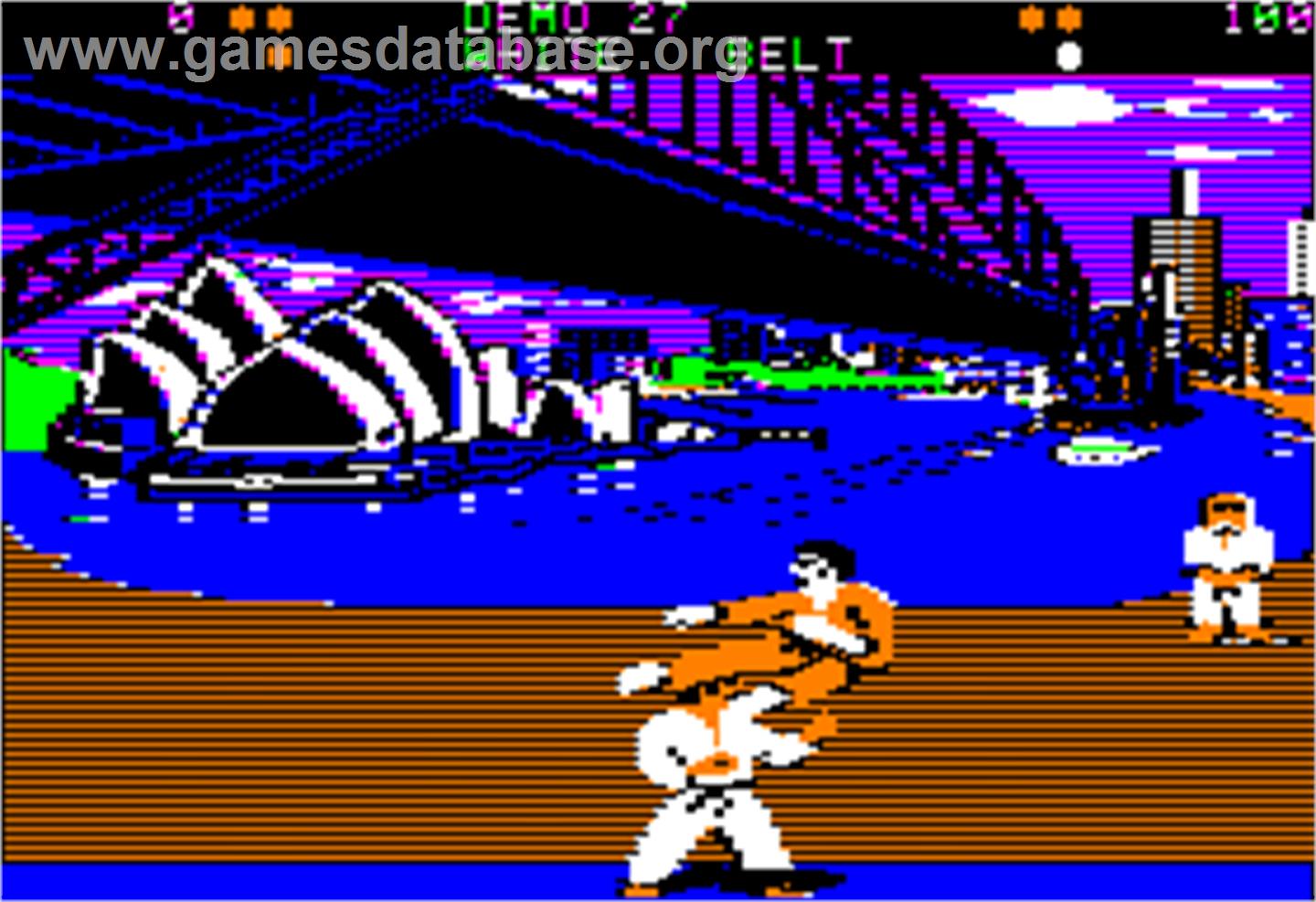 World Karate Championship - Apple II - Artwork - In Game
