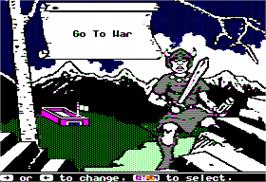 Title screen of Ancient Art of War on the Apple II.