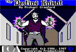 Title screen of Bard's Tale II: The Destiny Knight on the Apple II.