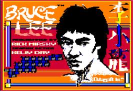 Title screen of Bruce Lee on the Apple II.