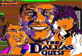 Title screen of Dallas Quest on the Apple II.