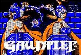 Title screen of Gauntlet on the Apple II.
