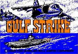 Title screen of Gulf Strike on the Apple II.