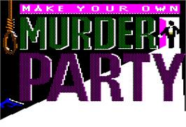 Title screen of Make Your Own Murder Party on the Apple II.