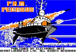 Title screen of PHM Pegasus on the Apple II.