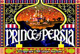 Title screen of Prince of Persia on the Apple II.